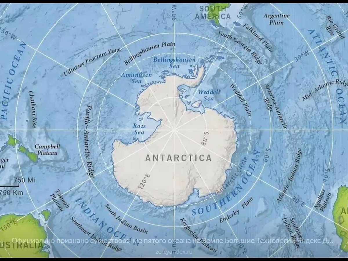 Южный океан в каких полушариях