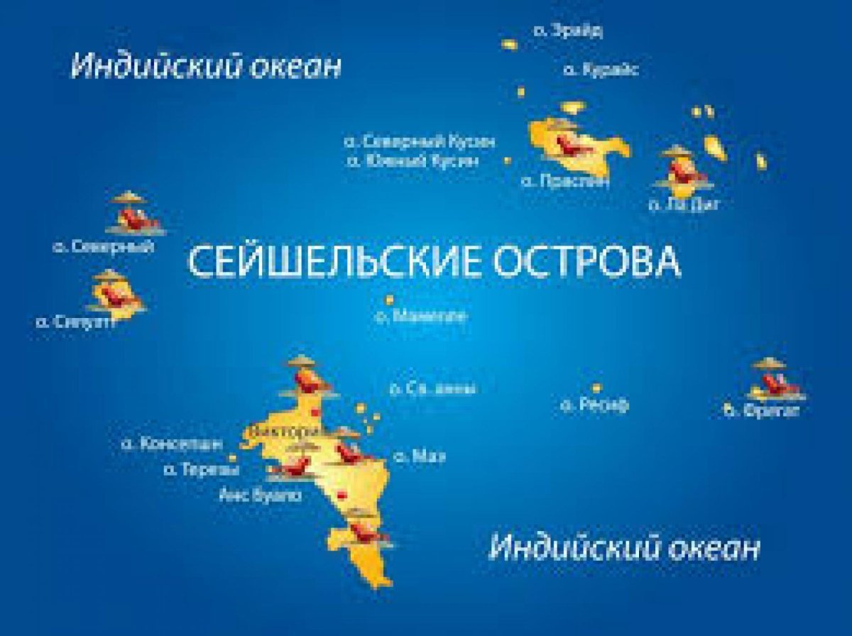 Острова Карибского бассейна на карте