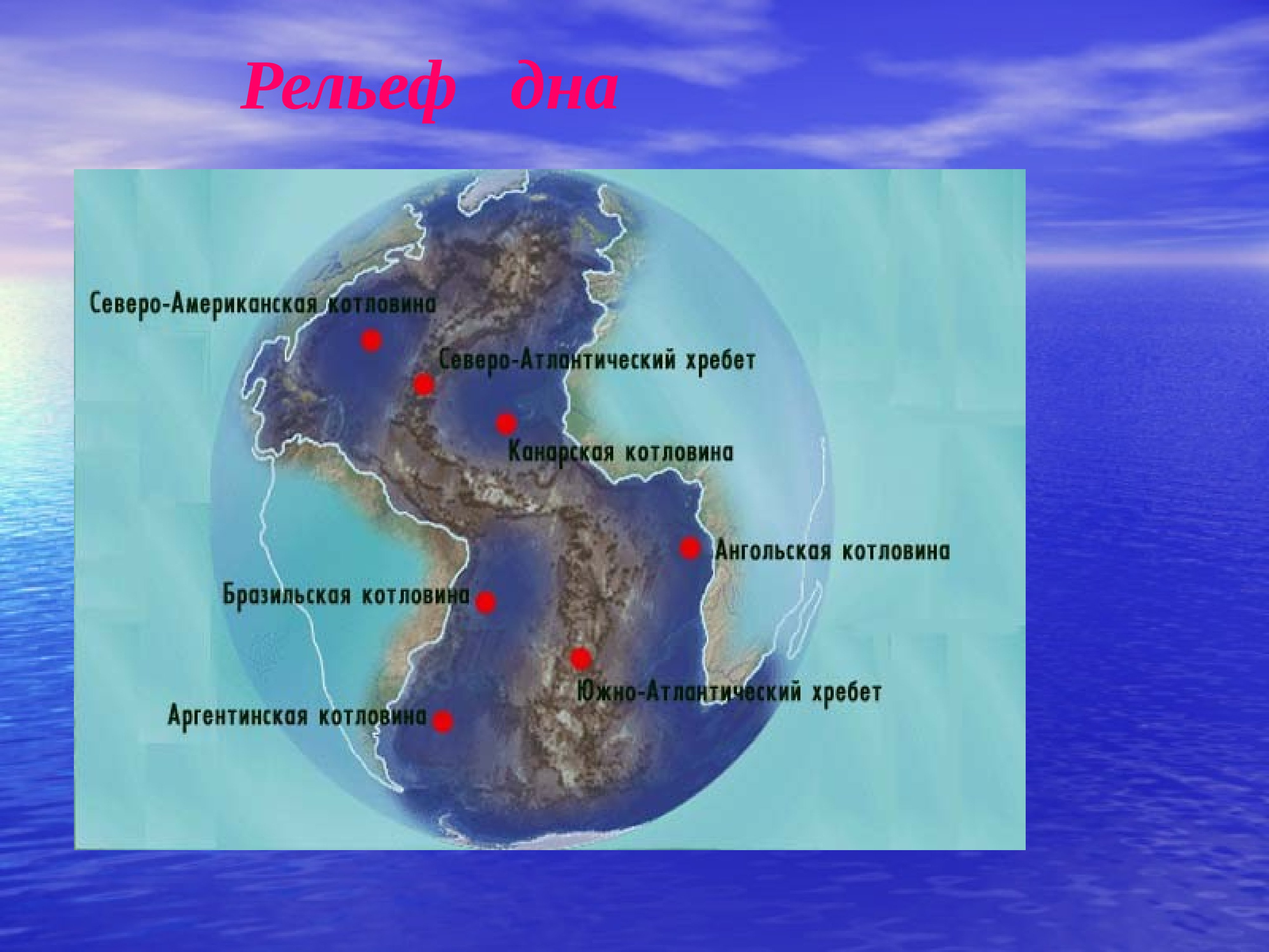 Рельеф атлантического океана 7 класс география