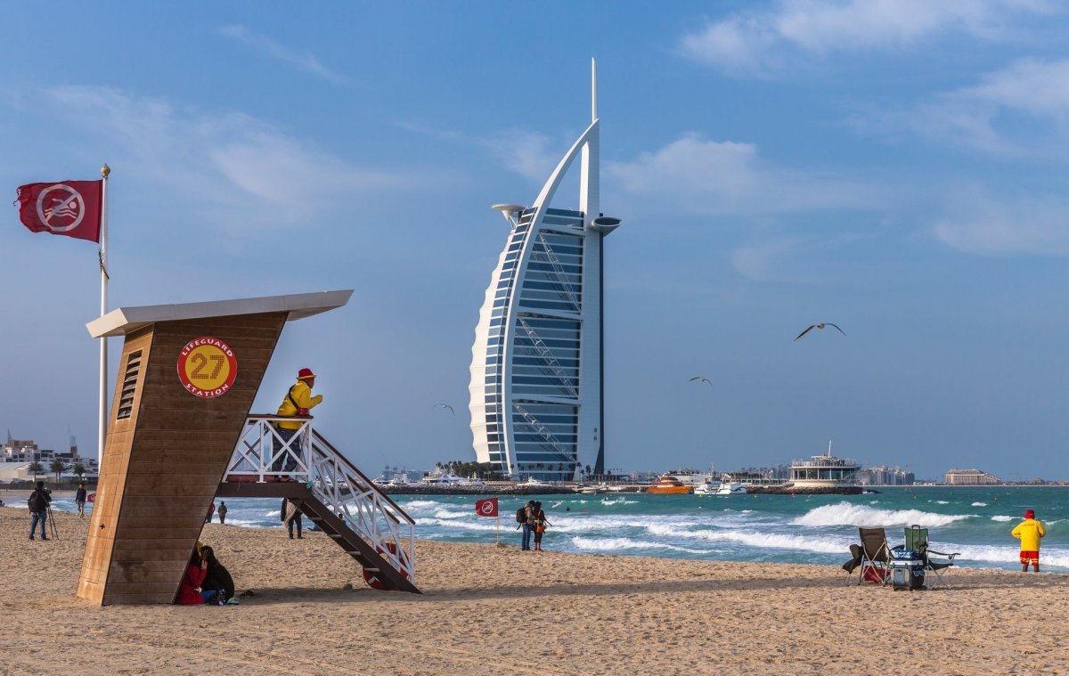 Burj al arab пляж