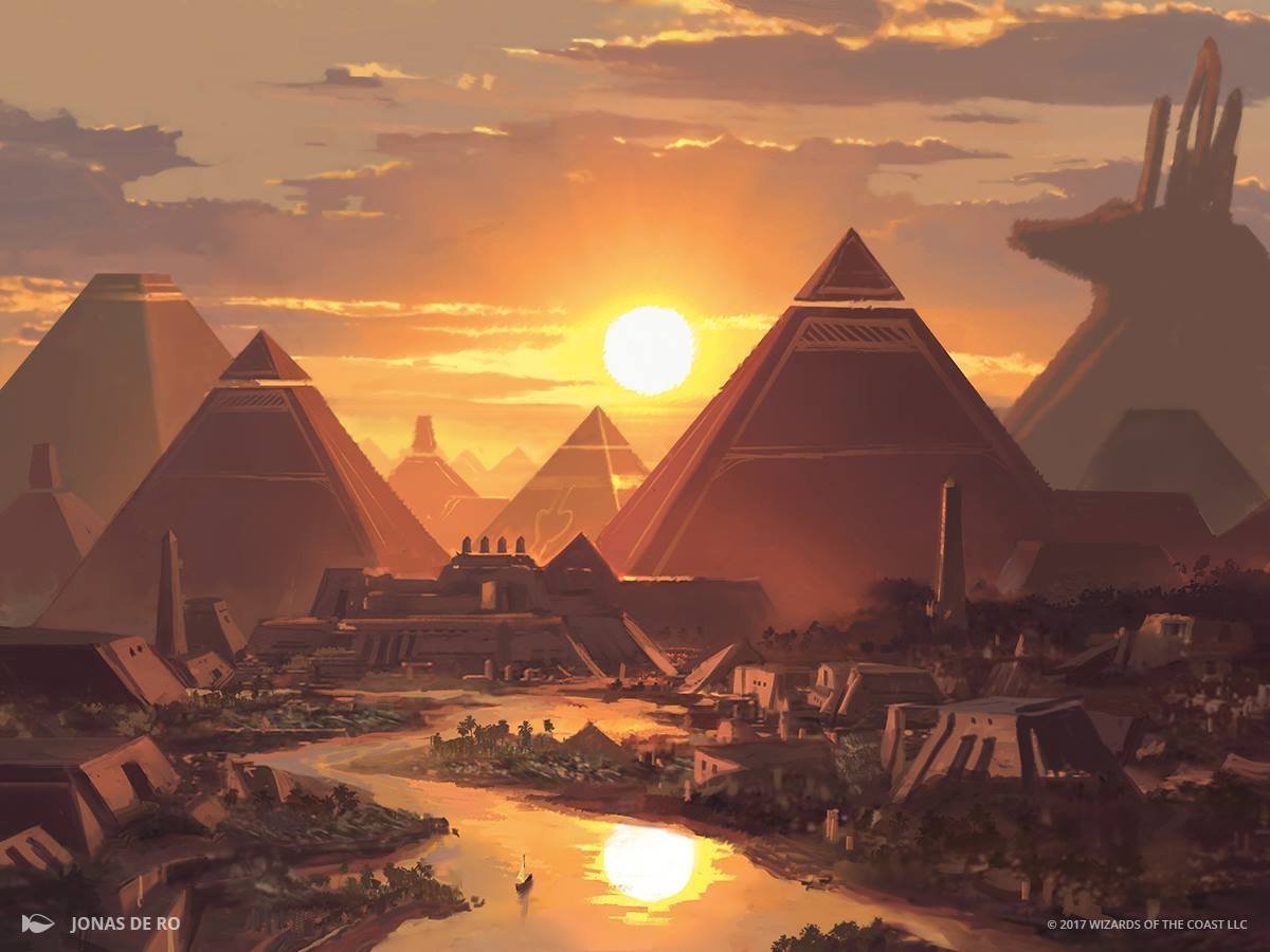Пейзаж древнего египта
