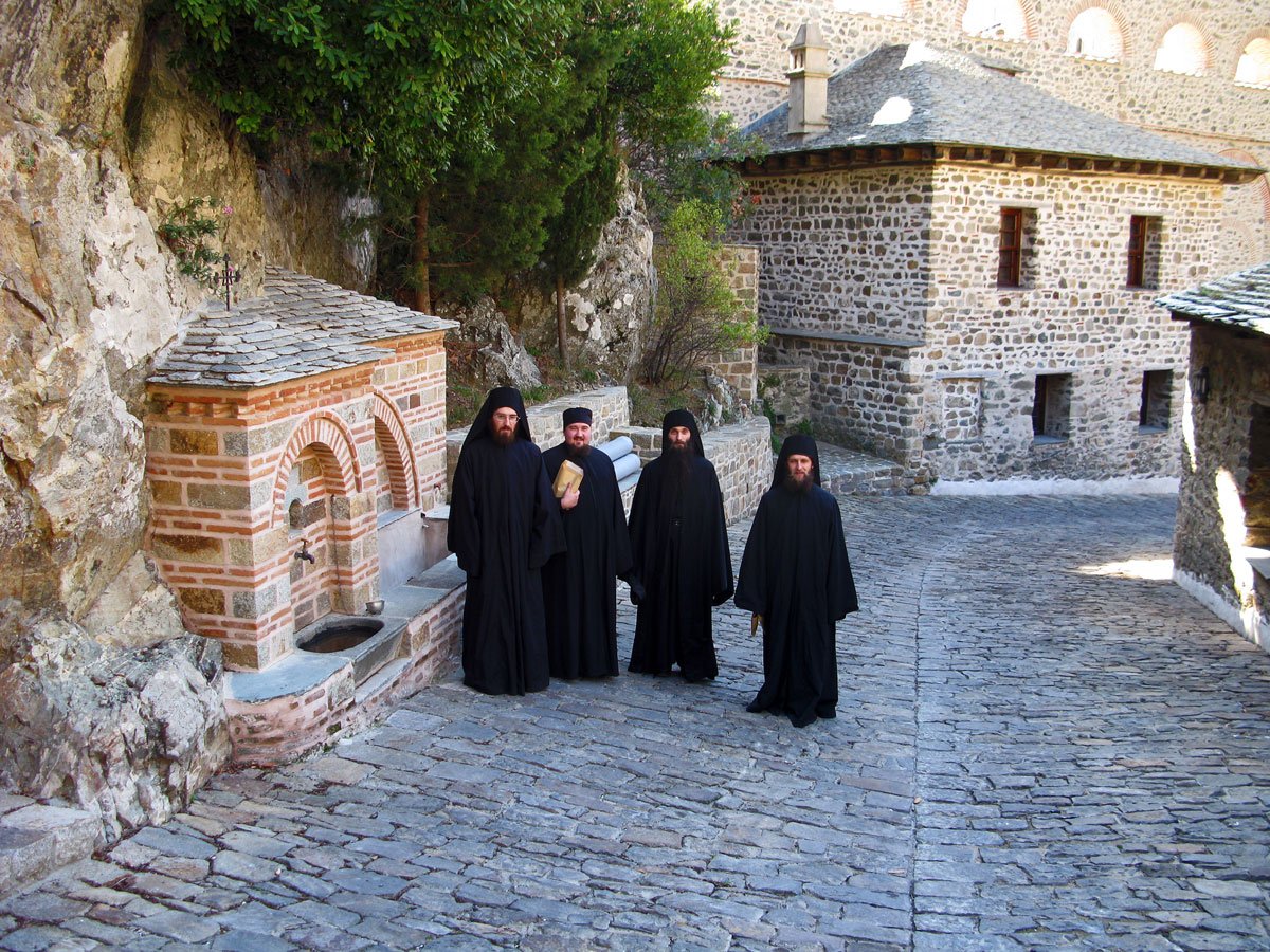 Фото афон греция монастырь