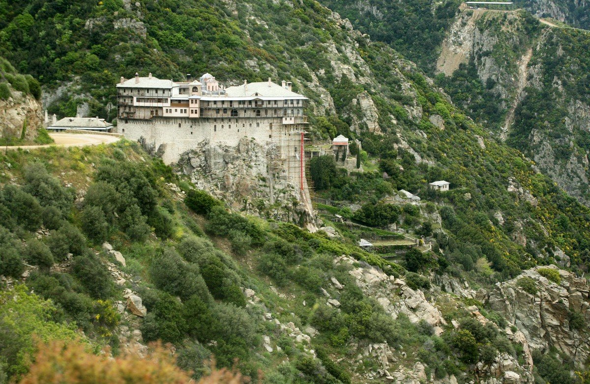 Афон греция монастырь