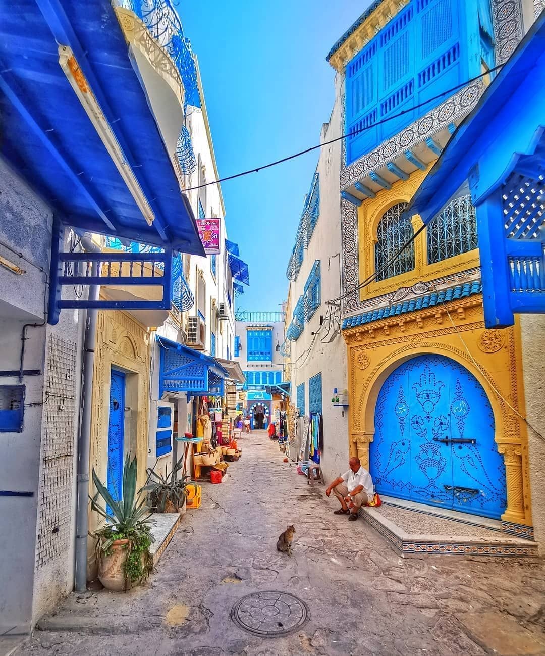 Голубой город тунис