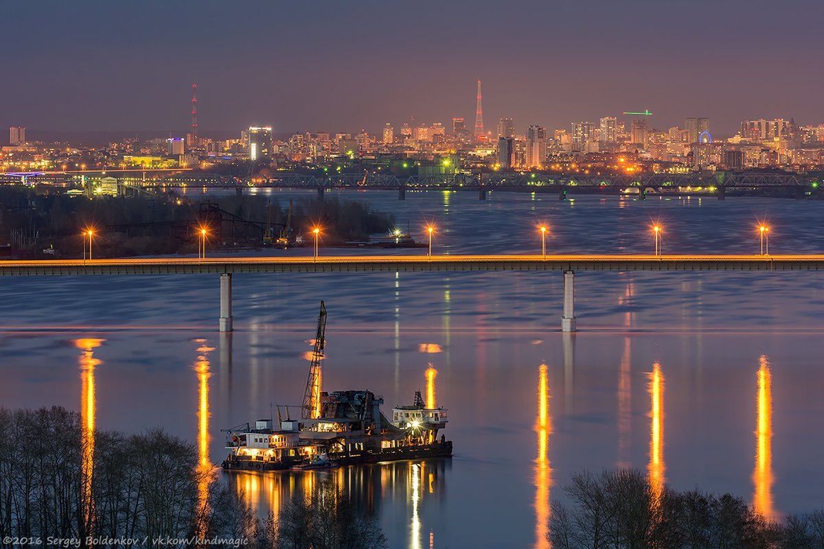 Ночная Пермь Кама