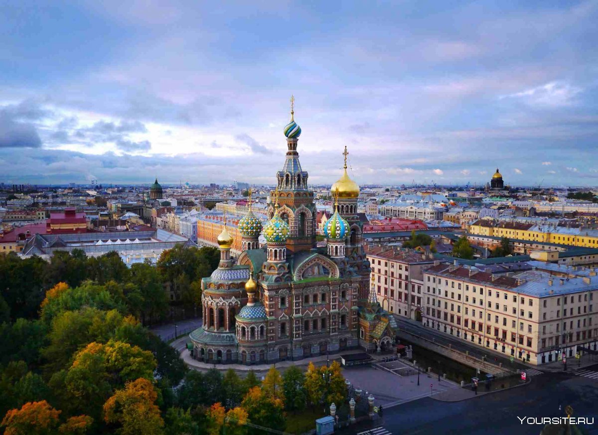 Спас на крови Санкт-Петербург сверху