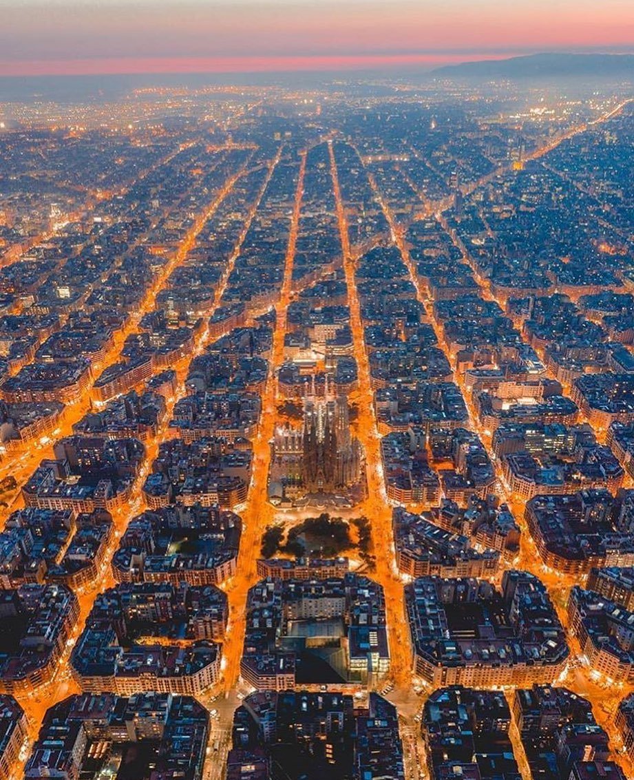 Барселона аэрофотосъемка