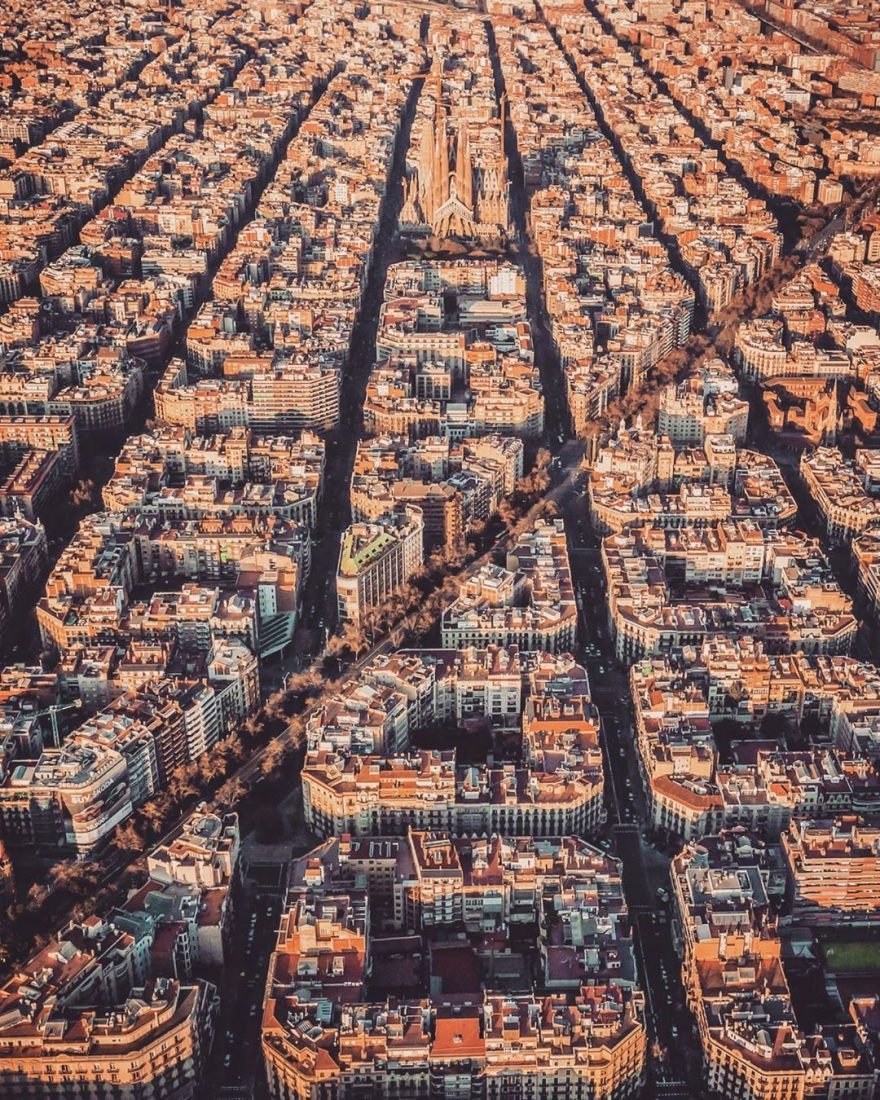 Барселона аэрофотосъемка