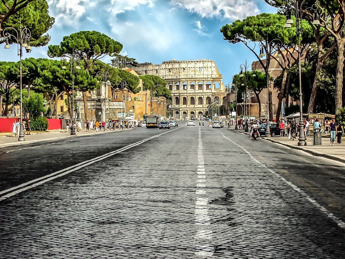 Рим улицы города
