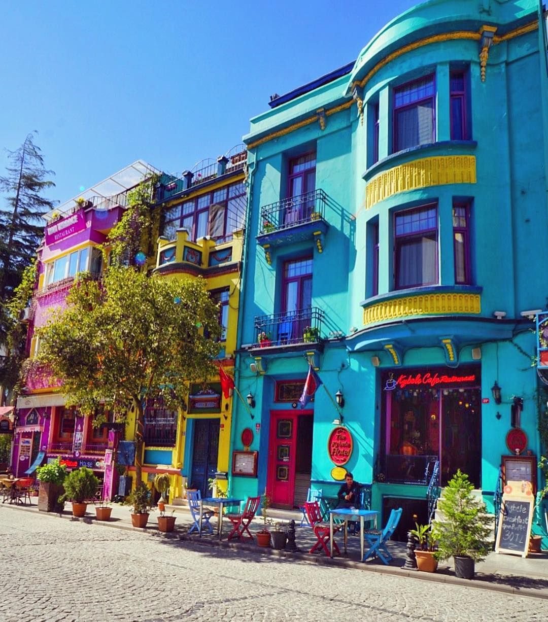 Цветные домики стамбул