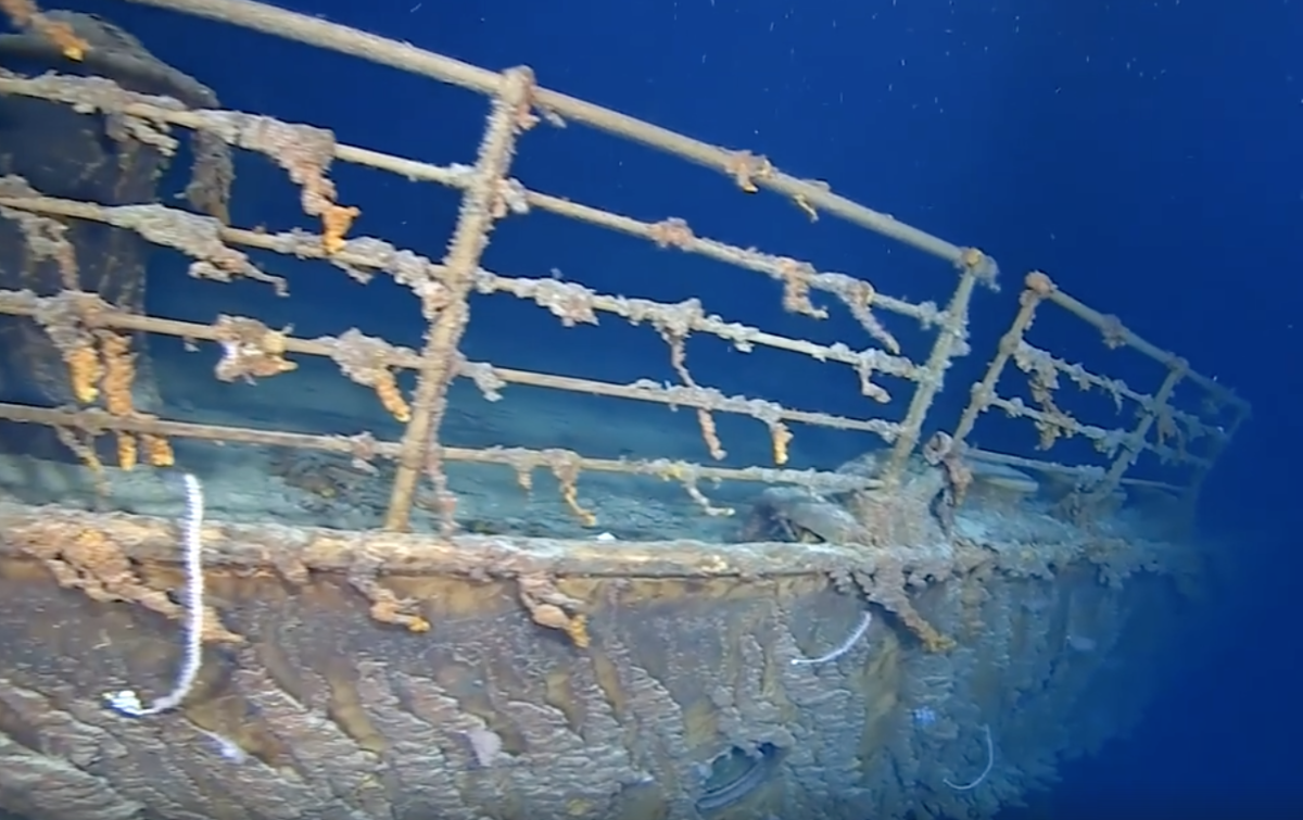 Титаник на дне океана
