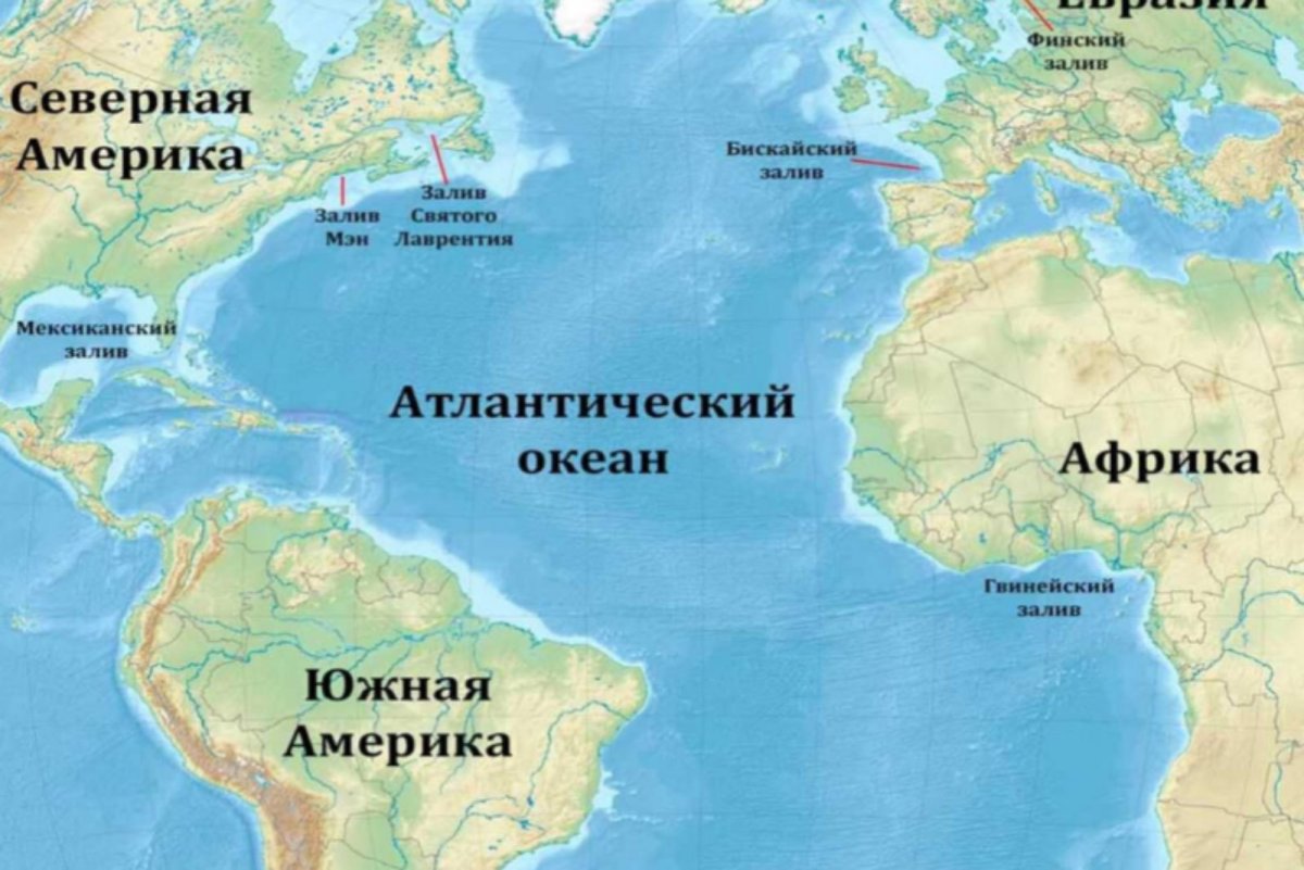 Места океанов