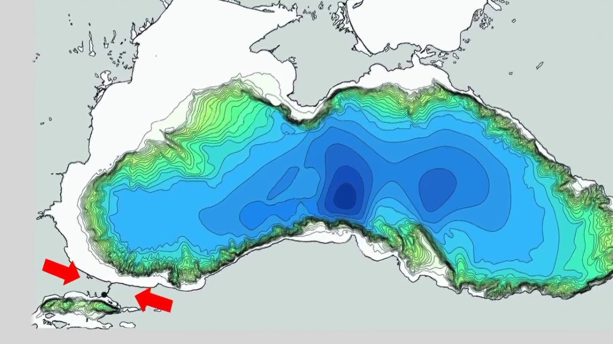 рельеф дна азовского моря