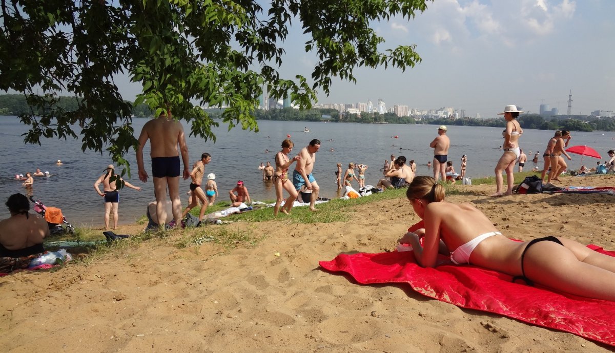 Серебряный Бор Строгино пляж