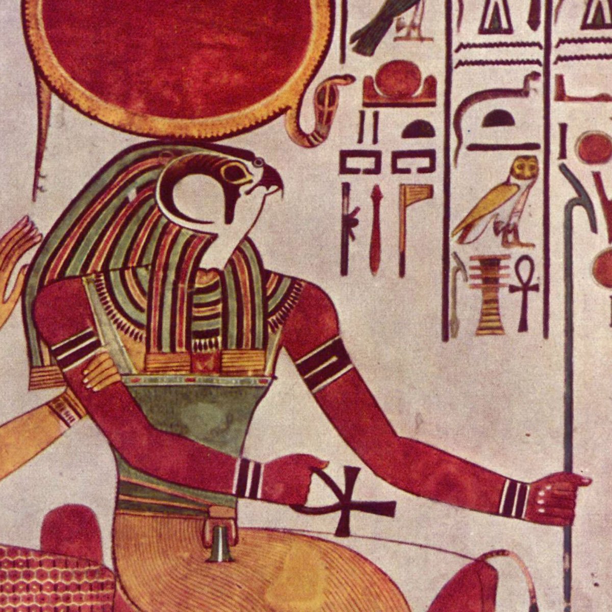 Где поклонялись богу ра. Бог солнца ра в древнем Египте. Египетские фрески Амон ра. Амон-ра это в древнем Египте. Живопись древнего Египта Бог ра.