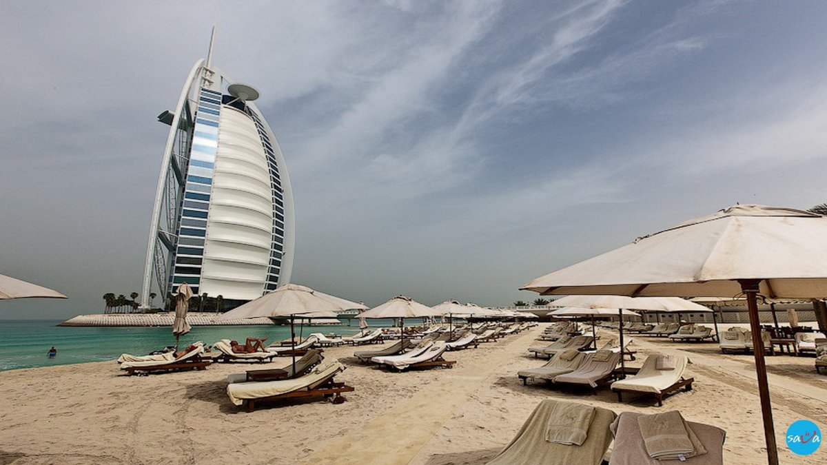 Burj al arab пляж