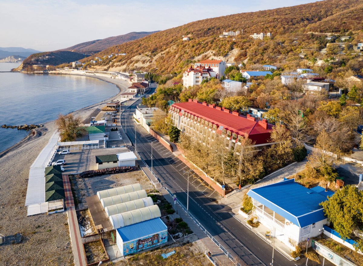 пляж широкая балка новороссийск