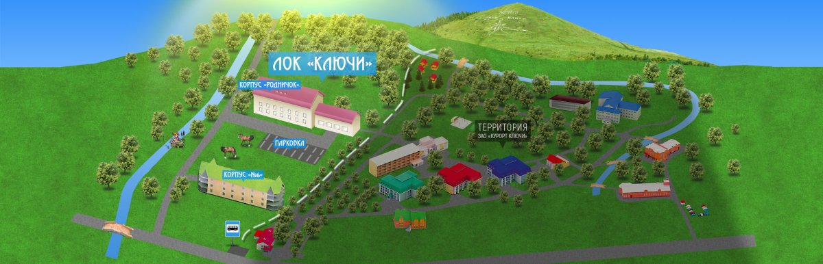Карта санатория ключи Пермский