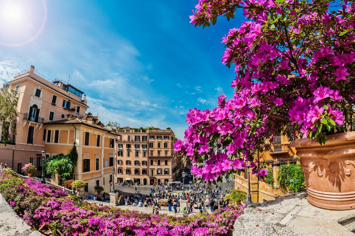 Цветущий город италии