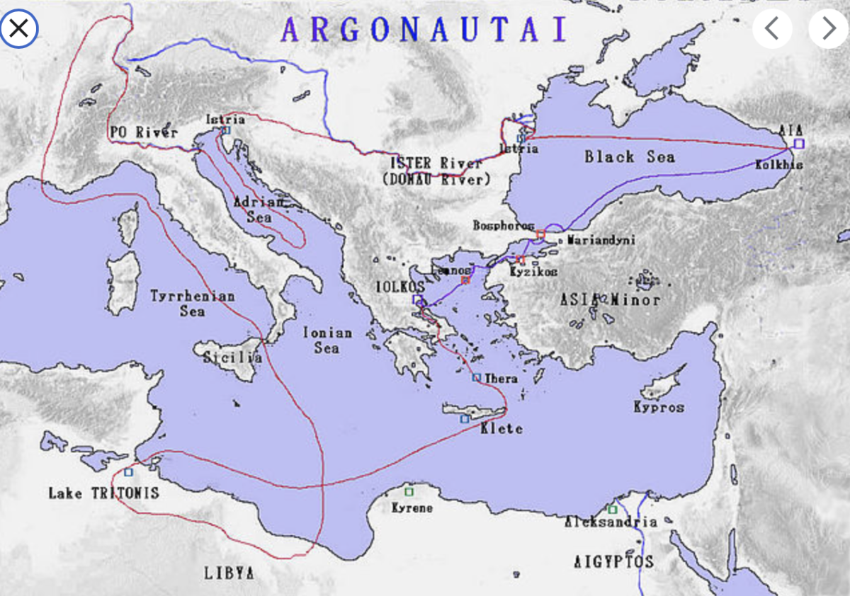Путь аргонавтов на карте древней Греции. Путь аргонавтов на карте. Путь Ясона за золотым руном. Аргонавты путь Арго. Маршрут 4 буквы