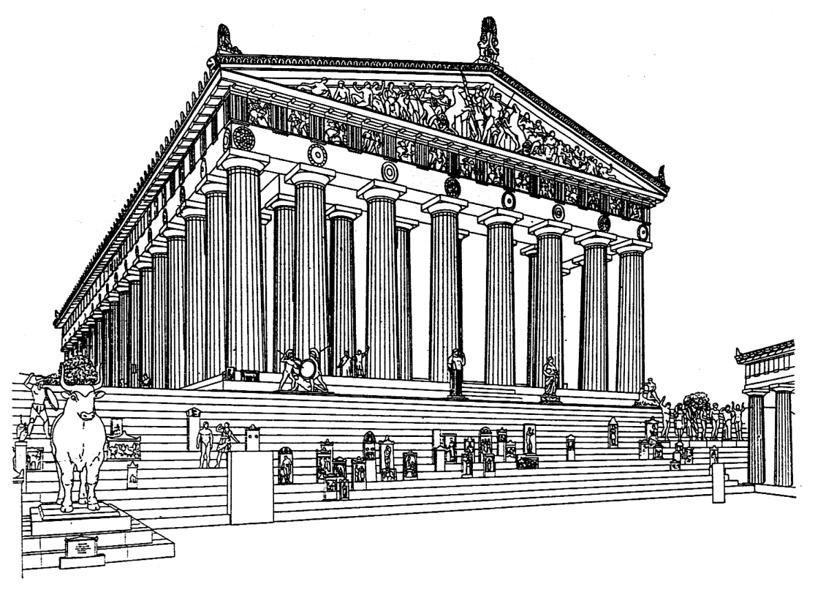 История архитектуры древней греции. Дорический храм Парфенон. Акрополь рисунок. Парфенон вектор. Акрополь рисунок карандашом.