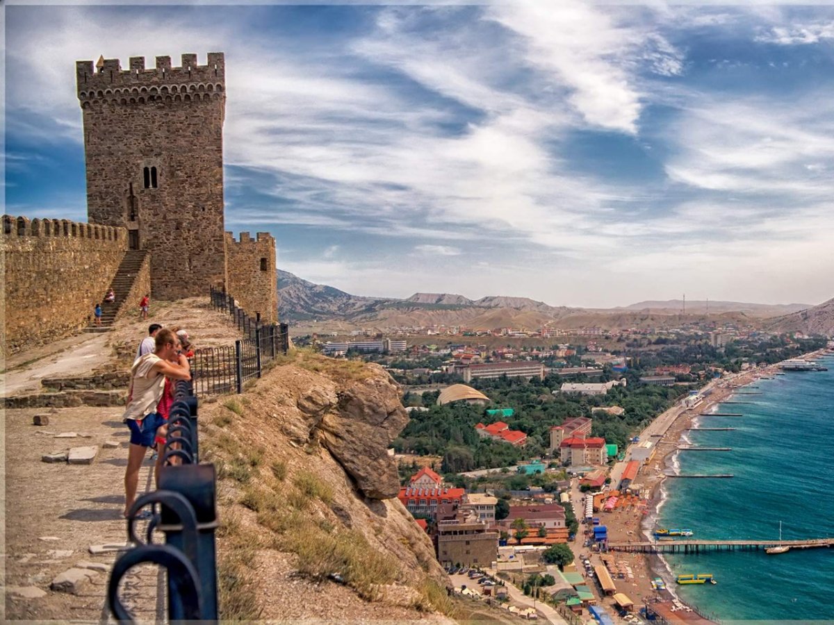 Генуэзская крепость Судак с моря