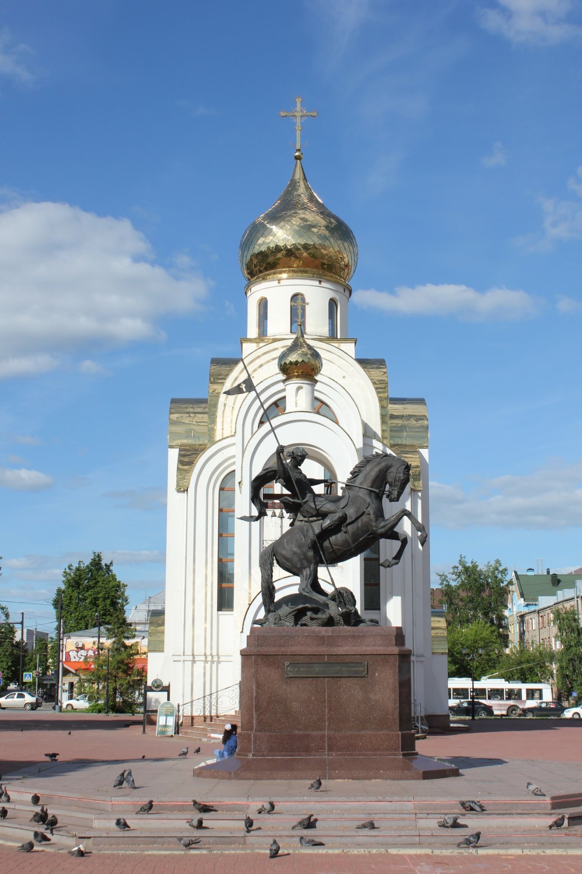 Памятник Георгию Победоносцу в Иваново