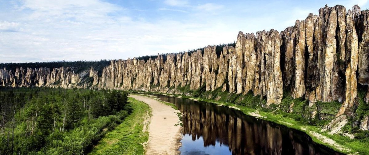 Ленские столбы Якутия зима