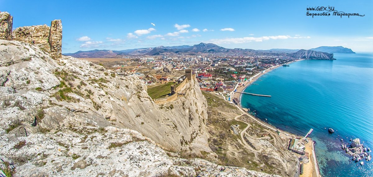 Генуэзская крепость Судак с моря