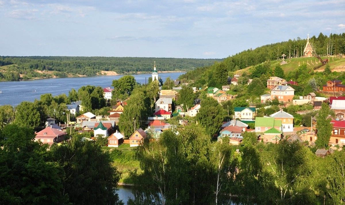 Городок Плес на Волге