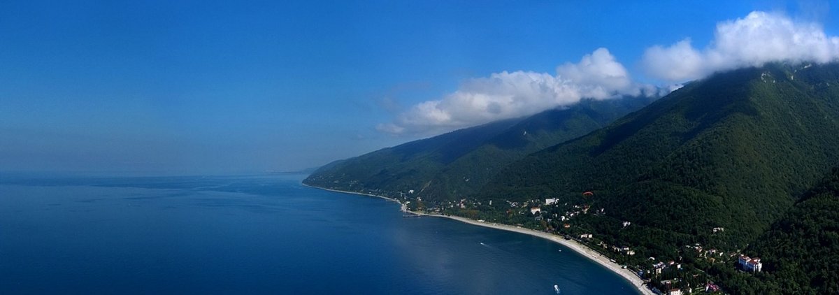 Панорама Пицунды Абхазия