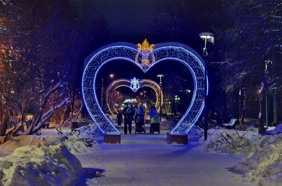 Аллея влюбленных Мурманск