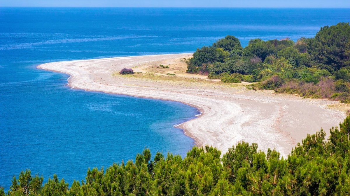 Пицунда пляж морская Лагуна