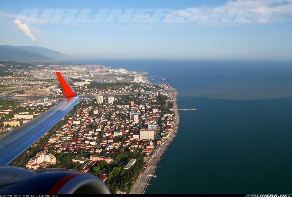 Крым вид с самолета
