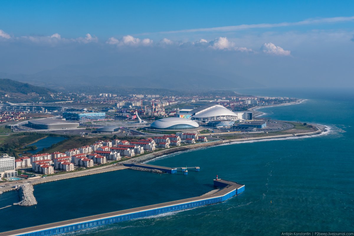 Крым вид с самолета