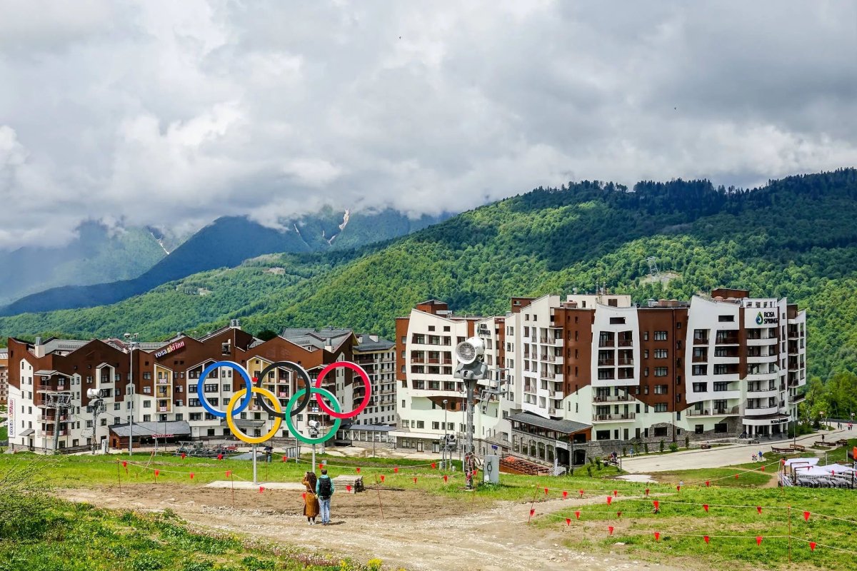 Олимпийский парк Сочи панорама