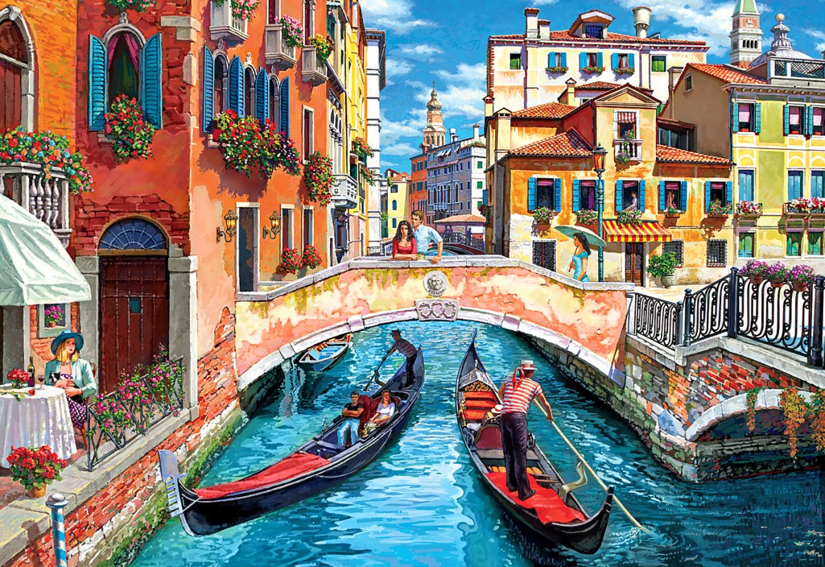 Картина вечер в венеции