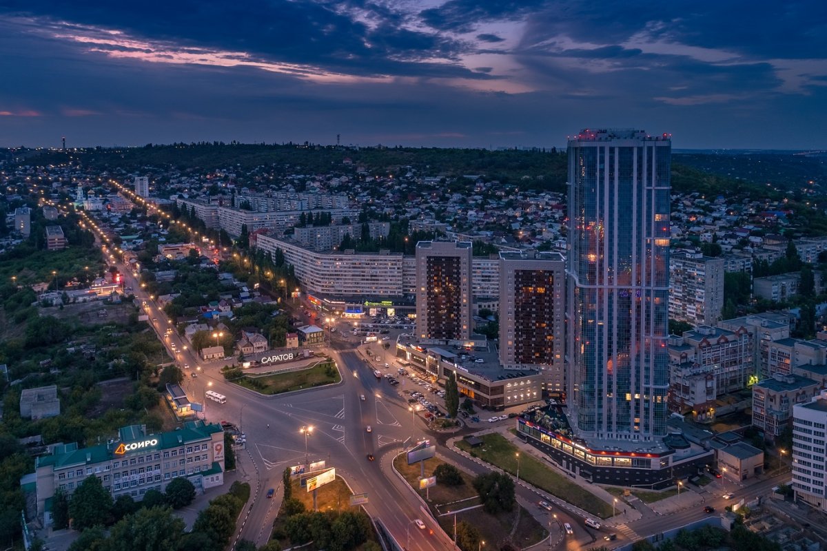Саратов с птичьего полета