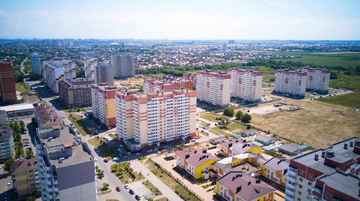 Новосибирск Дзержинский район с высоты птичьего полета