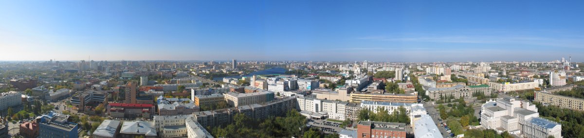 Город Ростов на Дону с высоты птичьего полета