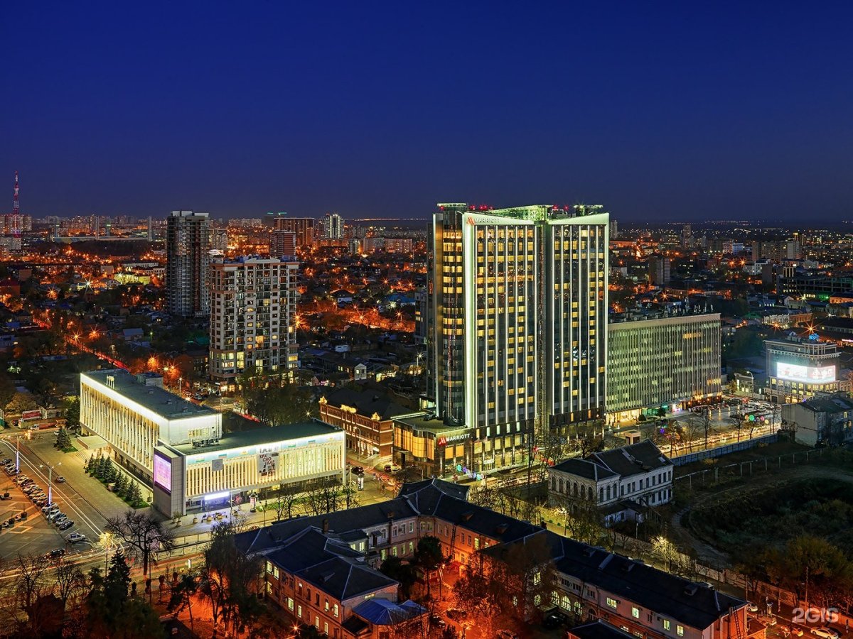 Фото Краснодара с квадрокоптера Тургеневский мост