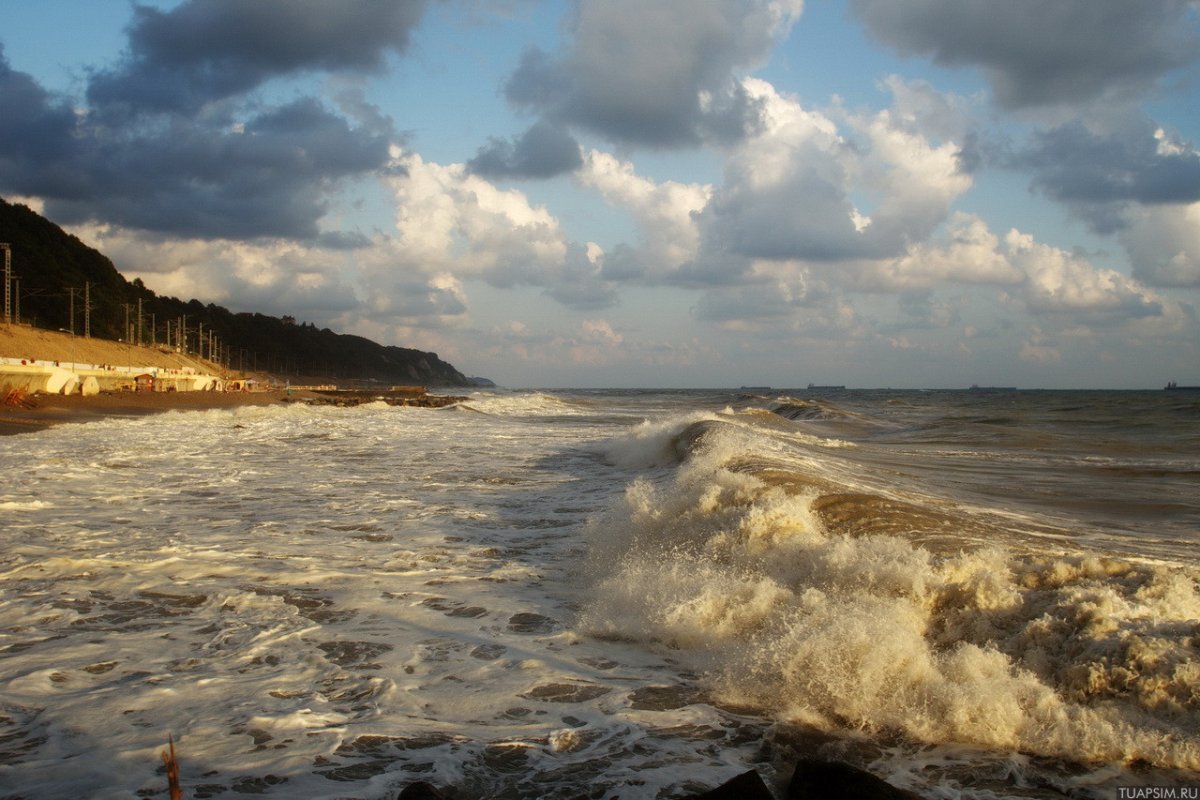 Берег черного моря Туапсе