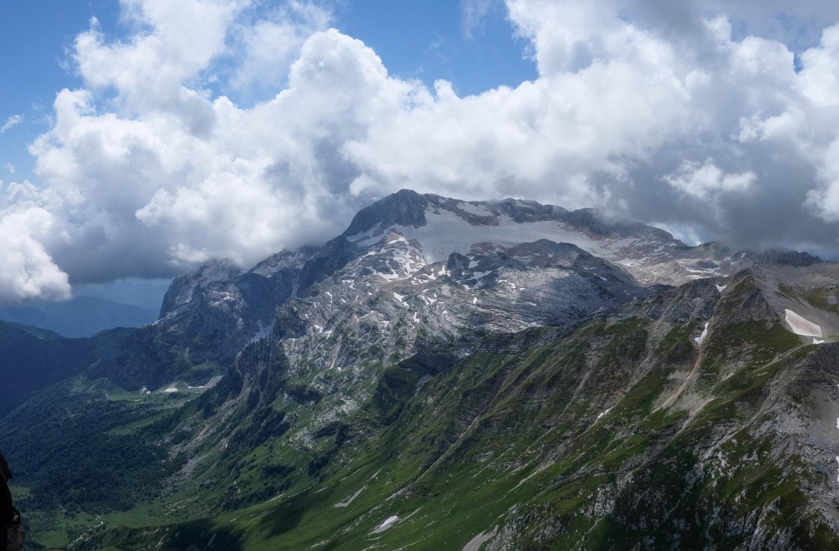 Гора Фишт с самолета