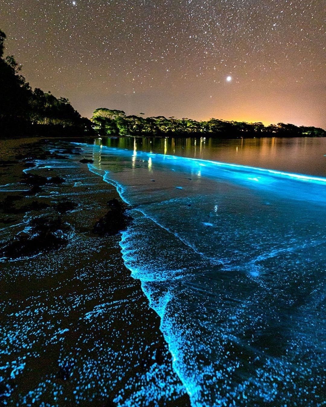 Ночное побережье моря
