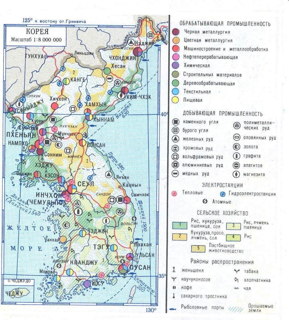 Карта промышленности кндр