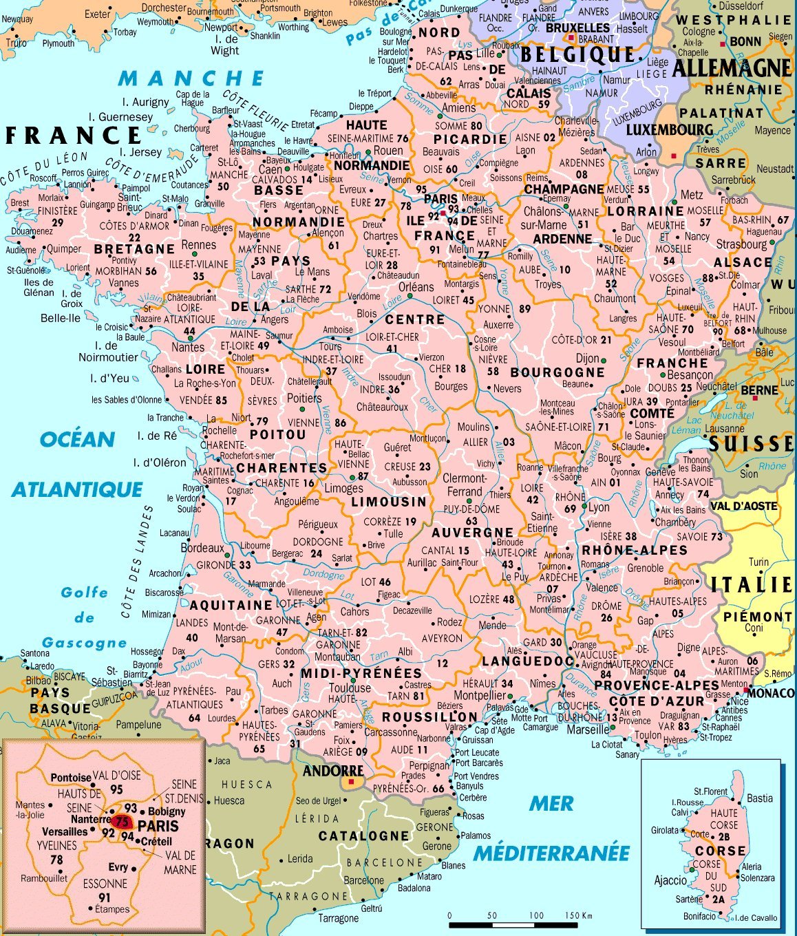 франция на карте фото