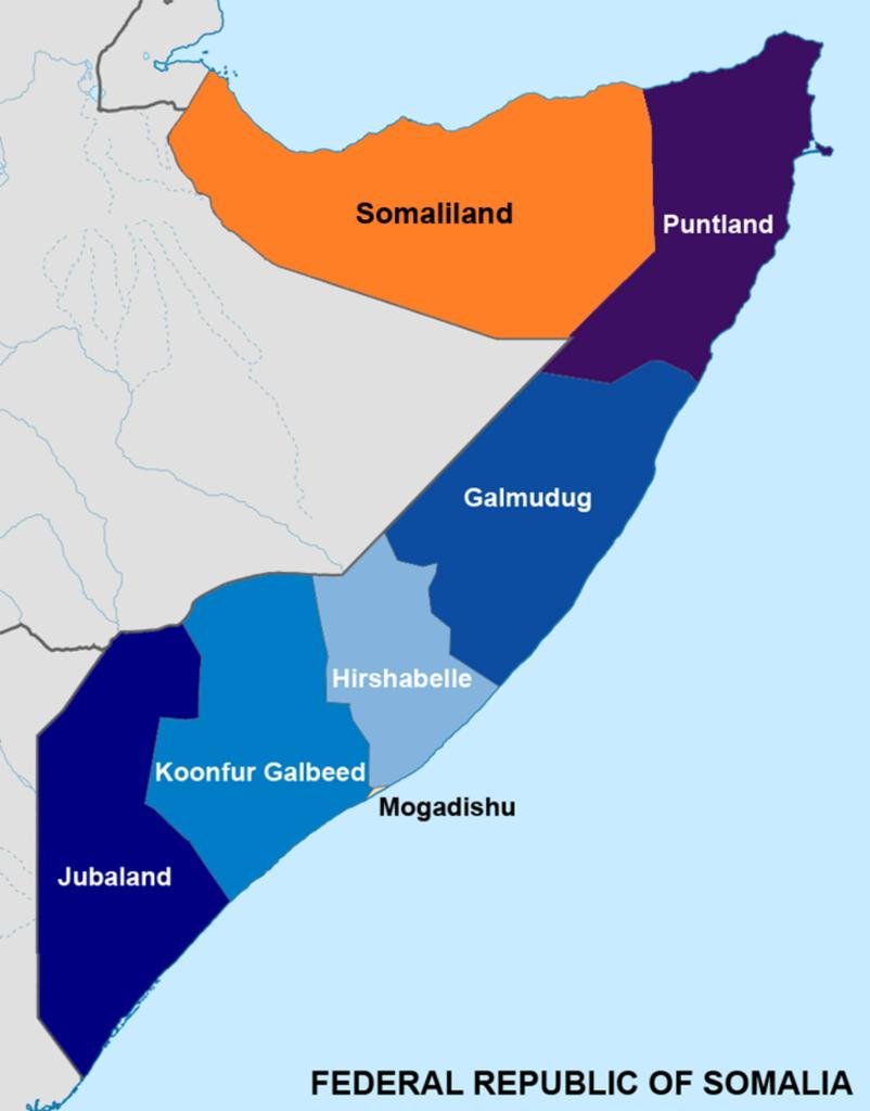 Сомали на карте. Сомалиленд Пунтленд. Пунтленд Сомали. Сомалиленд на карте Сомали. Государство Сомали на карте.