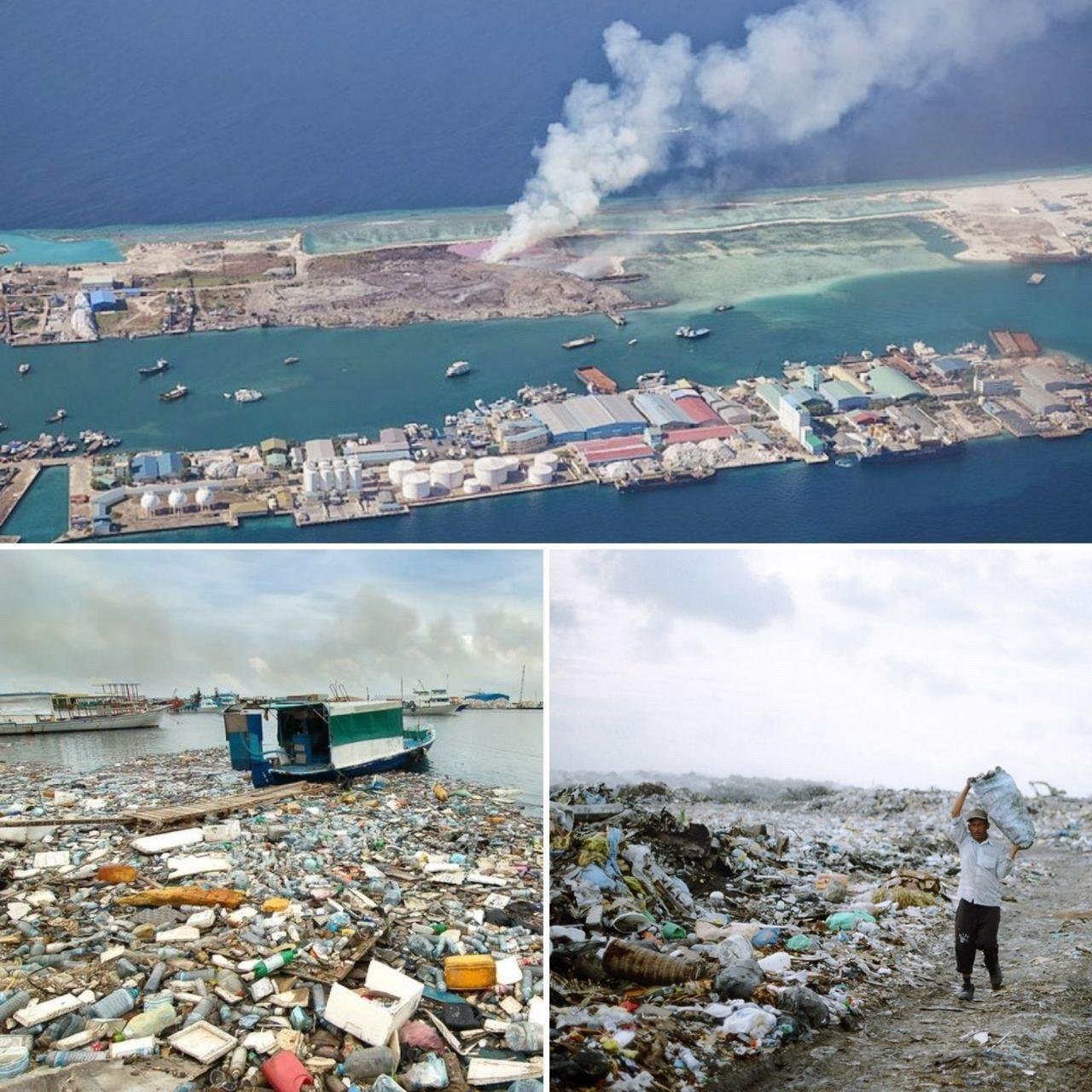 мальдивы мусорный остров