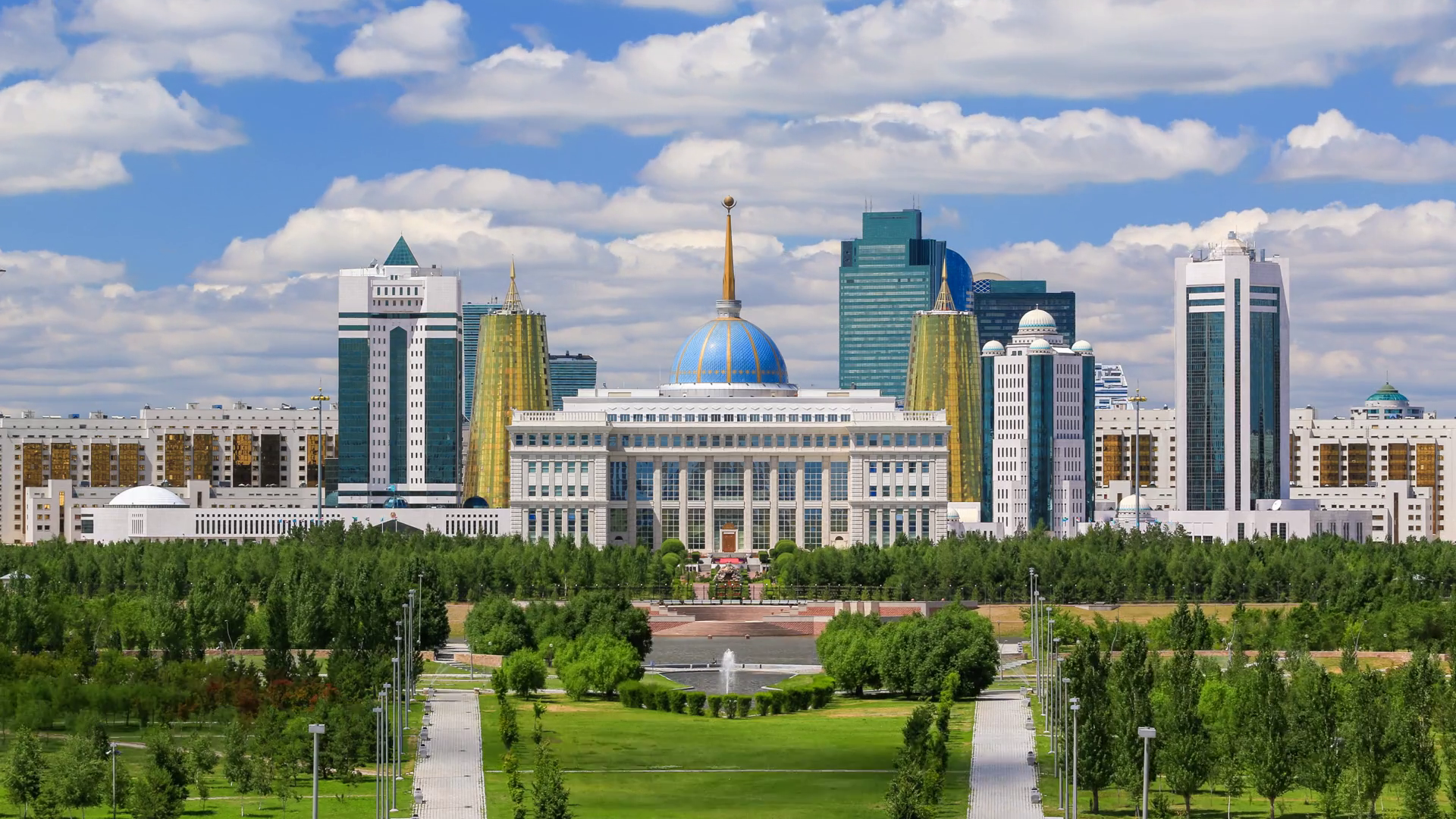 Город Нур Нурсултан. Астана, Astana. Астана панорама Байтерек.