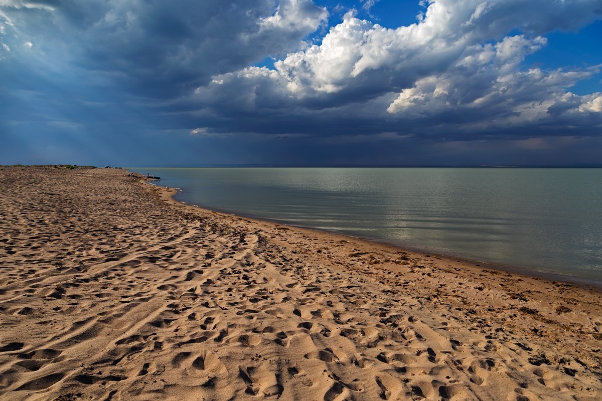 Казахстан пляж каспийское море